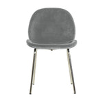 Flanagan Velvet Dining Chairs | Vintage Silver | Set of 2