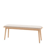 Hatfield Upholstered Bench | Natural Oak
