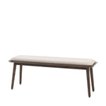 Hatfield Upholstered Bench | Smoked Oak