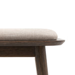 Hatfield Upholstered Bench | Smoked Oak