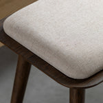 Hatfield Upholstered Bench | Smoked Oak