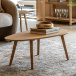 Hatfield Oval Coffee Table | Natural Oak