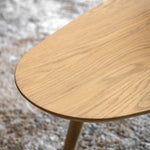 Hatfield Oval Coffee Table | Natural Oak
