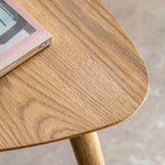 Hatfield Triangular Side Table | Natural Oak