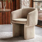 Holm Retro Tub Dining Chair | Cream