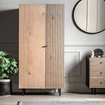 Hyland 2 Door Wardrobe | Natural/Black