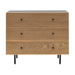 Hyland 3 Drawer Chest | Natural/Black