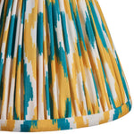 Ikat Fabric Shade | Jade/Yellow | 16cm