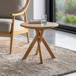 Korsa Sculptural Side Table | Natural