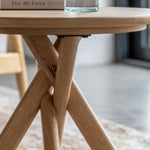 Korsa Sculptural Side Table | Natural