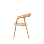 Madrid Mid-Century Scandi Dining Chairs | Natural | Set of 2