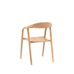 Madrid Mid-Century Scandi Dining Chairs | Natural | Set of 2