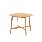 Madrid Round Mid-Century Scandi Dining Table | Oak