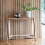 Madrid Mid-Century Scandi Oak Console Table | Natural