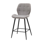 Manford Mid-Century Bar Stools | Light Grey | Set of 2
