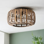 Mathias Bamboo Cage Ceiling Light | Natural