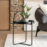 Melbury Handle Side Table | Black