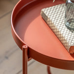 Melbury Handle Side Table | Coral