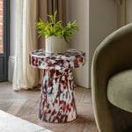 Murano Glass Side Table | Leopard