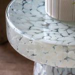 Murano Glass Side Table | White