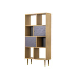 Newbury Bauhaus Display Unit | Grey/Oak