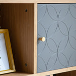 Newbury Bauhaus Display Unit | Grey/Oak