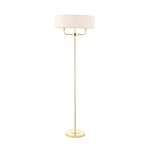 Nixon Floor Lamp | Brass/Vintage White