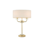 Nixon Table Lamp | Brass/Vintage White