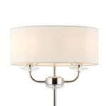 Nixon Table Lamp | Bright Nickel/Vintage White