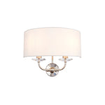 Nixon Wall Light | Bright Nickel/Vintage White