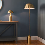 Nova Table Light | Antique Brass/Gloss White