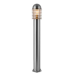 Outdoor Louvre Bollard Floor Lamp | Stainless Steel | 100cm