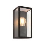 Outdoor Oxford Wall Light | Matt Black | 24cm