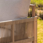 Outdoor Paros Pull Out Sofa | Natural Acacia