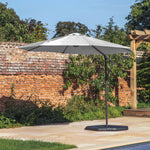 Outdoor Vazzano Cantilever Parasol | Grey | 3m