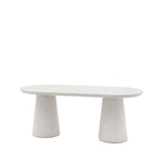 Pedra Oval Dining Table | Linen