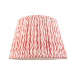 Pleated Fabric Ripple Shade | Coral Pink