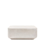 Rozzano Concrete Coffee Table | White