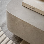 Rozzano Concrete Coffee Table | White