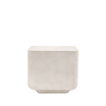 Rozzano Concrete Side Table | White