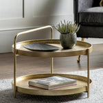 Sennen Handle Coffee Table | Gold