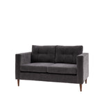 Whitwell Button 2 Seat Sofa | Charcoal