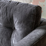 Whitwell Button 2 Seat Sofa | Charcoal