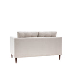 Whitwell Button 2 Seat Sofa | Light Grey