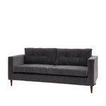 Whitwell Button 3 Seat Sofa | Charcoal