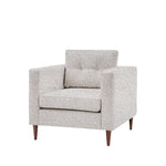 Whitwell Button Armchair | Light Grey