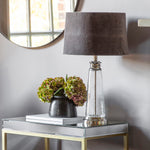 Winslet Hammered Glass Table Lamp | Grey