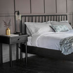 Wycombe Nordic Bedside Table | Black
