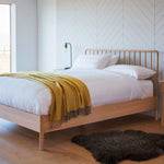 Wycombe Nordic Spindle Bed Frame | Natural Oak