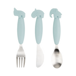 Deer Friends Easy-Grip Cutlery Set | Blue